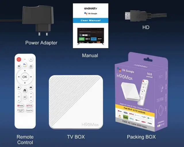 2026 New  Android 14.0 WiFi 6 4K UHD TV Box H96 MAX in General Electronics in Edmonton - Image 2