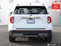 New Price! Odometer is 22114 kilometers below market average! Oxford White 2023 Ford Explorer XLT 4W... (image 3)