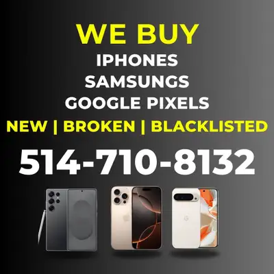 We Buy iPhones, Samsung Galaxy’s, Google Pixels - Cash Today!, View more