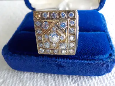 $17,500 APPRAISAL! MEN'S CUSTOM DIAMOND RING, View more