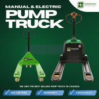 Pump Truck Pallet Jack | Manual & Electric | Warranty | CSA