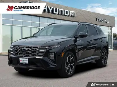 Elevate every drive in this stunning 2025 Hyundai Tucson Hybrid N-Line. In Ash Black with a commandi...
