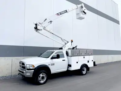! GREAT DEAL ! CUMMINS DIESEL 4X4 MANLIFT UTILITY BUCKET TRUCK ! 45 FEET OF INSULATED WORKING HEIGHT...