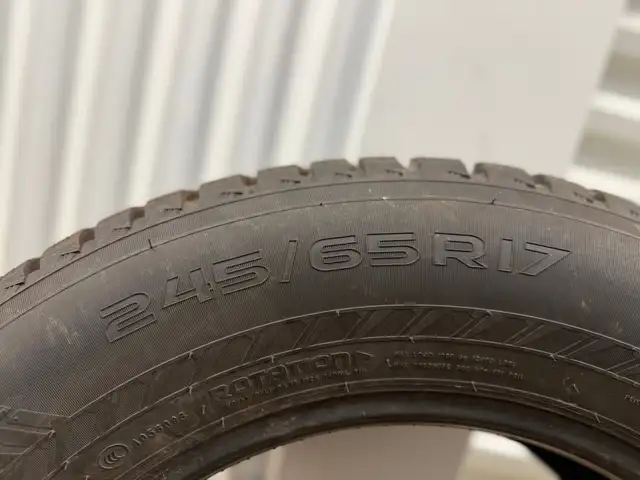 90% tread. 245/65 R17 Winter Tires Nokian Hakkapeliitta 10 in Tires & Rims in Mississauga / Peel Region - Image 7