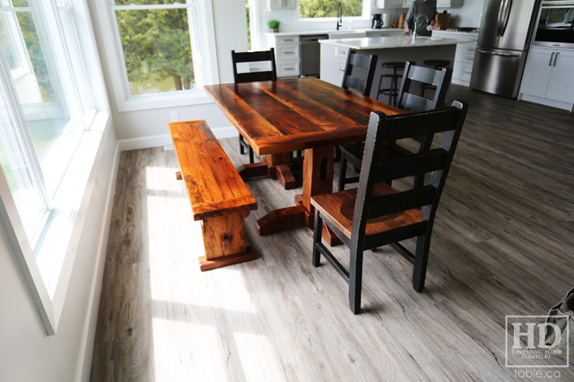 Ontario Barnwood Pedestal Tables / www.table.ca in Dining Tables & Sets in Cambridge - Image 4