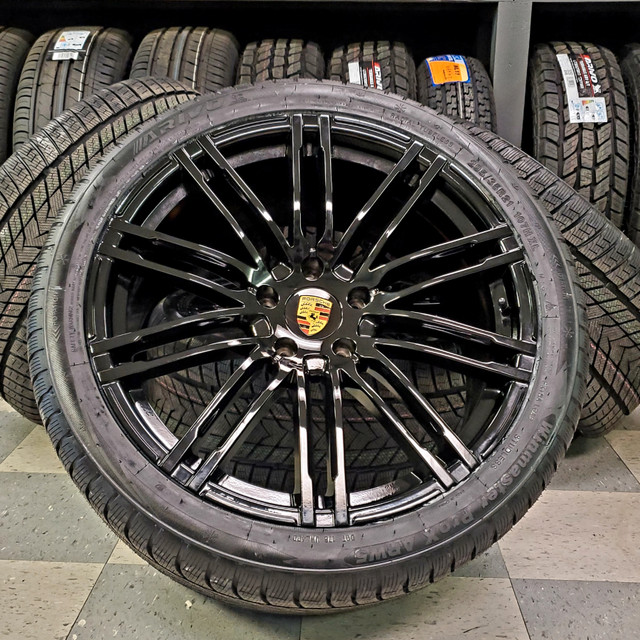 21" GLOSS BLACK Porsche Cayenne Wheels & Tires 295/35R21 in Tires & Rims in Calgary - Image 2