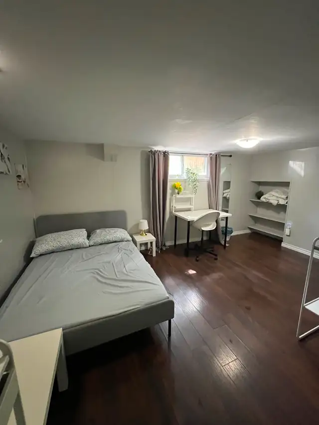 Furnished Room with Private Bathroom and Kitchenette