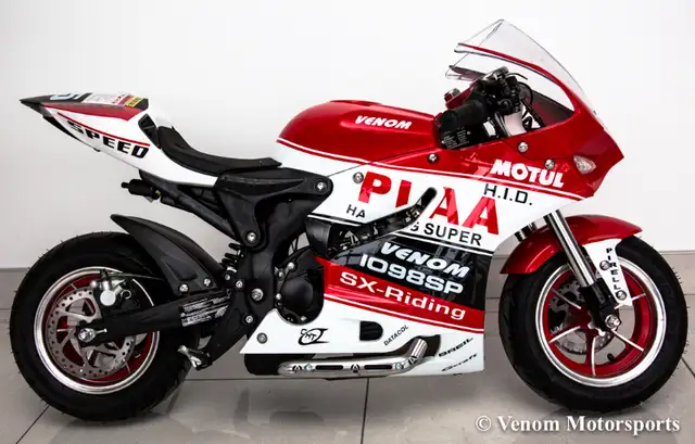 90CC SUPER POCKET BIKE | 4 STROKE | ELECTRIC START | LED LIGHTS in Scooters & Pocket Bikes in Québec City - Image 3