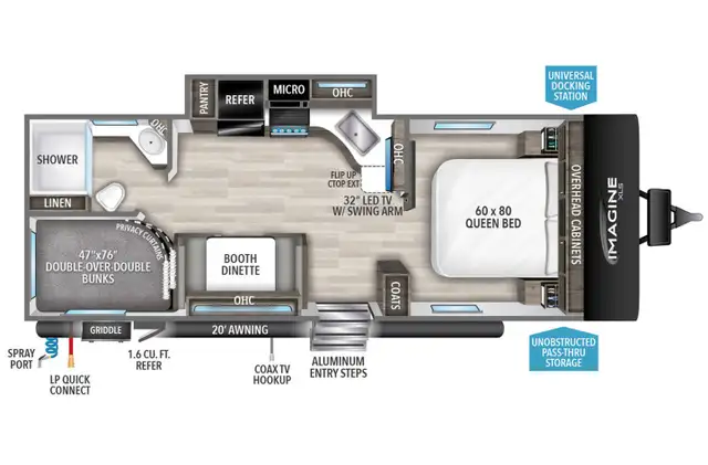 2023 Grand Design Imagine XLS 23BHE in Travel Trailers & Campers in Kelowna - Image 52