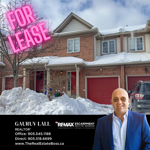 3 bedroom townhome near Aldershot/Burlington