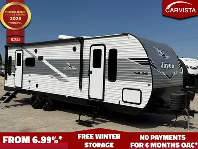 FREE WINTER STORAGE ON YOUR PURCHASE FROM CARVISTA! 2025 Jayco Jay Flight SLX 262RLS Weights Dry hit...