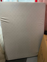 Twin mattress & metal folding bed frame. Brand new still in box.