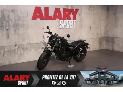 Welcome to Alary Sport Ontario Honda REBEL 500 2021 Cette MOTOCYCLETTE HONDA REBEL 500 2021 est disp...