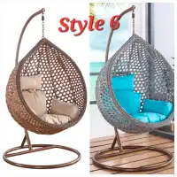 Brand new Indoor/Outdoor swing chair LARGE, stand- starts $150