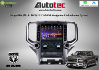 Dodge RAM 12.1" HD Navigation GPS BT CarPlay System (2019-2022)