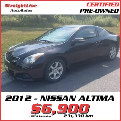 Offered by Straightline Auto Sales, Niagara Falls This 2012 Nissan Altima S has 231,330 kilometers a...