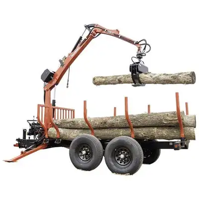 Iron Inventory Inc! Wallenstein LXT115 log loading trailer On road and self contained Load Capacity:...