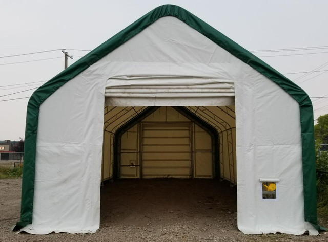 WHOLESALE PRICE: Double Truss Frame Storage Shelters, PVC Fabric in Other in Yellowknife - Image 4