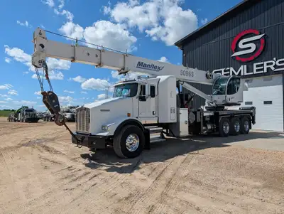 2013 Kenworth T800 Tri Drive with Manitex 5096S Straight Boom. Tridem Picker Truck 10 year boom insp...