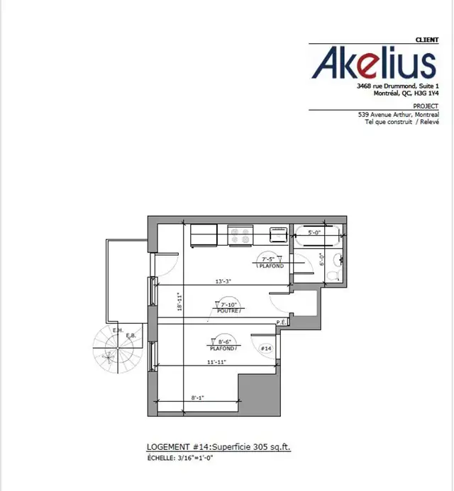 Studio apartment near McGill - ID 2754 in Long Term Rentals in Longueuil / South Shore - Image 7