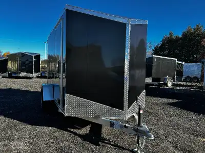 *** INCLUDES FREIGHT & PDI - Just Add Taxes 6 X 10 Aluminum V-Nose Single Axle Enclosed Cargo Traile...