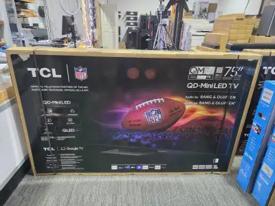 TCL 75" QD-MINI LED 4K GOOGLE TV, View more