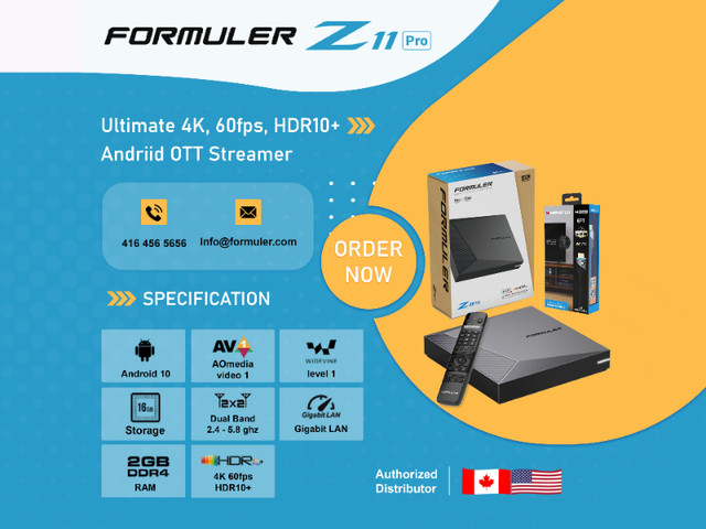 Formuler Z11 Pro Android 11 with Bonus HDMI Cable in General Electronics in City of Toronto