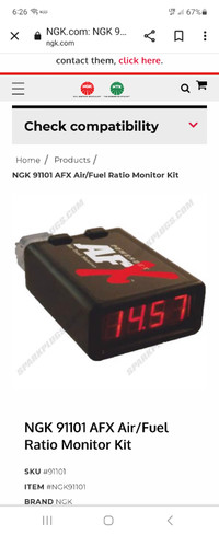 Air fuel monitor AFX #91101 and more items