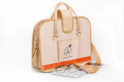 Eco-friendly, Sustainable, Jute/Burlap Laptop Bag, View more