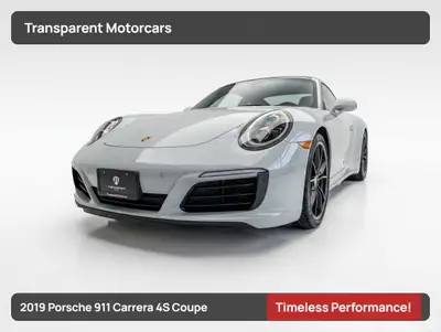 Transparent Motorcars is pleased to offer this beautiful 2019 Porsche 911 Carrera 4S Coupe With 22,8...