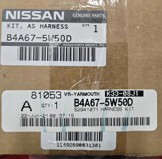 New Harness Kit-Sub, Repair - Nissan in Other Parts & Accessories in Yarmouth - Image 2