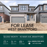 New detached Home for Lease!