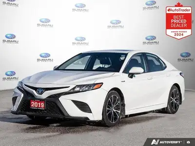 Recent Arrival! Wind Chill Pearl 2019 Toyota Camry Hybrid SE FWD CVT 2.5L I4 DOHC 16V APPLE CAR PLAY...