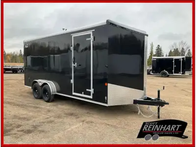 2026 Car Mate Trailers 7x18 Plus V-Nose HD Avalanche Cargo Trailer 7000LB GVWR, 2 3500LB Torflex Axl...
