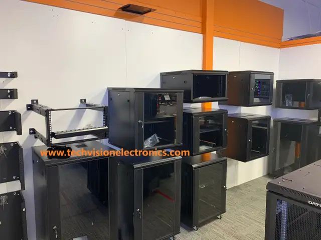 SERVER/CABINETS AUDIO VIDEO RACKS/DVR, WALL MOUNTABLE CABINETS in Cabinets & Countertops in City of Toronto - Image 3