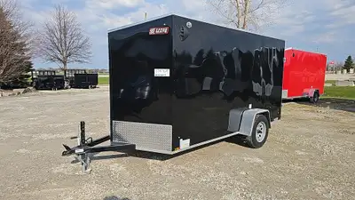 Width: 6' Length: 12' Height: 72in. GVWR: 1356KG/2989LBS Axle Type: Single Frame: Steel Tire Size: 1...