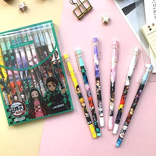 Brand New Demon Slayer Gel Pen Set - 12pc Anime Stationery in Other in Calgary - Image 3
