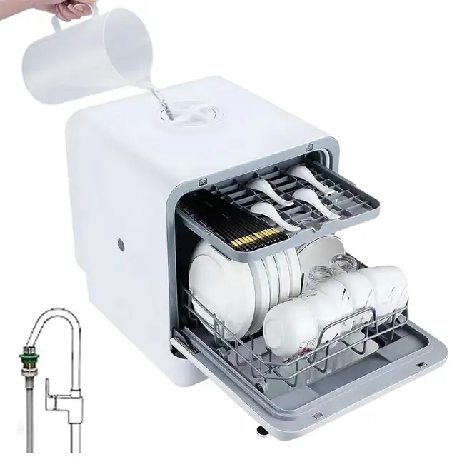 NEW RV CABIN HOUSEHOLD DESKTOP PORTABLE DISHWASHER 7216081 in Washers & Dryers in Saskatoon - Image 3