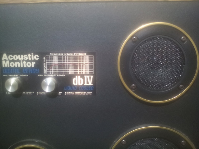 Vintage Acoustic Monitor DB IV speakers | Speakers | Barrie | Kijiji