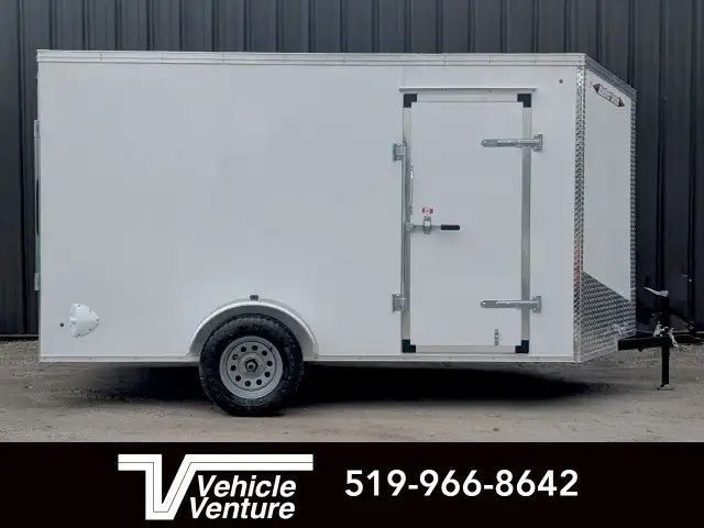 2025 WEBERLANE 6X12 ESTATE SERIES 6" X-HEIGHT RAMP DOOR WHITE in Cargo & Utility Trailers in Oakville / Halton Region - Image 4