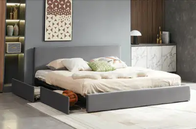 Bed Frames :: wooden storage bed available in all sizes, View more