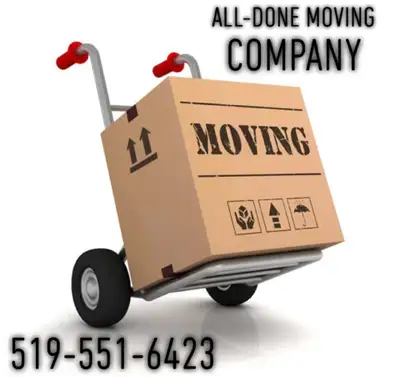 All Done Moving Local Experts in Stress-Free Moves! 10+ Years of Moving Experience A Fleet of Moving...