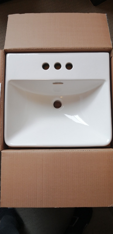 LEXINGTON 4" CENTER SEMI-RECESSED FOREMOST LAVATORY SINK FAUCET in Plumbing, Sinks, Toilets & Showers in Edmonton - Image 2