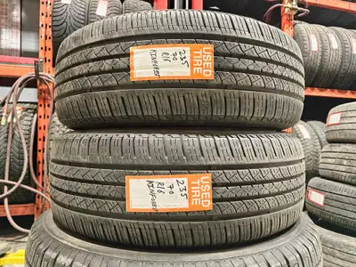 A pair of good used P235/70R16 KinForest KF717 install and balance $240 Loose purchase $90 each Trea...