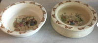 VINTAGE ROYAL DOULTON BUNNYKINS PORCELAIN BOWLS (2) Series