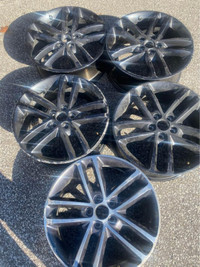 set of 5 2019 Dodge charger 19" wheels with sensors no center c