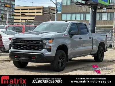 Now Available: 2024 Chevrolet Silverado 1500 Custom Trail Boss has 123613 km is a rugged, value-focu...