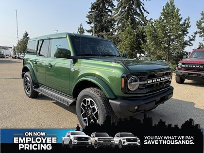 2025 Ford Bronco OUTER BANKS - 4DR~MID w/PAINTED HARD TOP & TOW  in Cars & Trucks in Edmonton