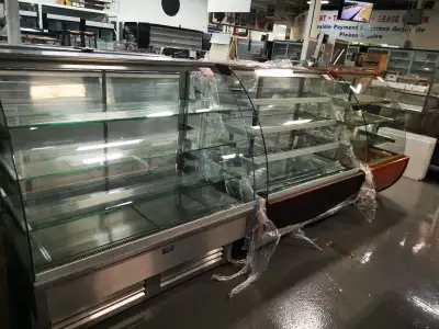 Used restaurant equipment, used pastry display case, used deli display cases, used open merchandiser...