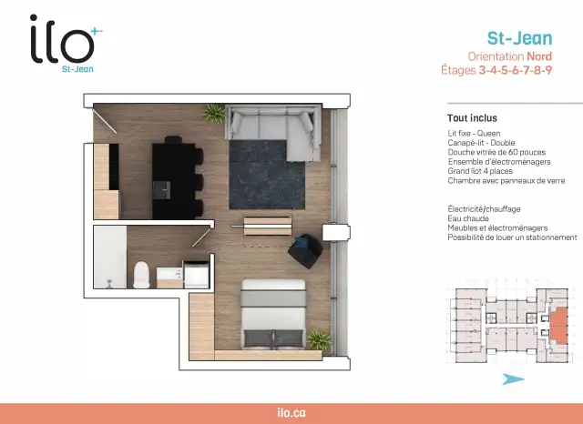 3 ½ entièrement meublé à louer Saint-Jean-Baptiste juillet 2026 in Long Term Rentals in Québec City - Image 14